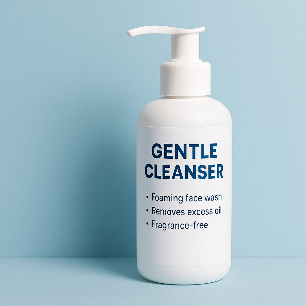 Gentle foaming cleanser in teen skincare starter kit